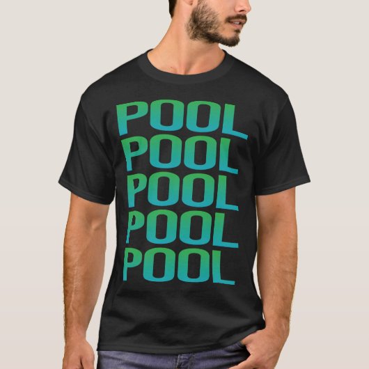 Verlooptekst Pool T-shirt (Voorkant)