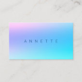 Verlooptoon blauw paars marmer visitekaartje (Voorkant)