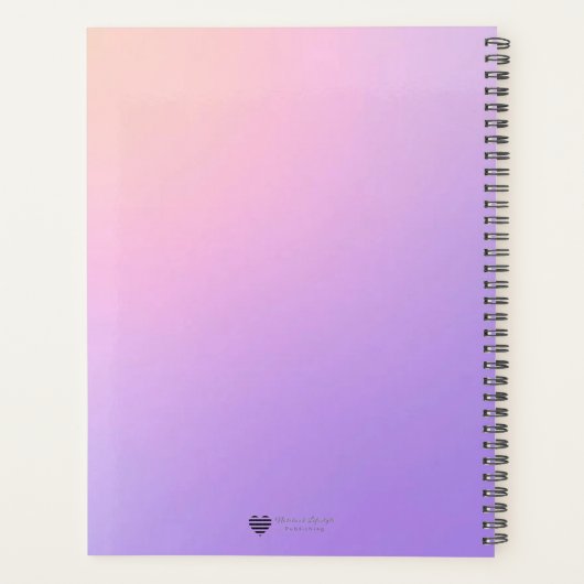 Verloopveld - Moderne Cover Art Planner (Achterkant)