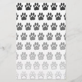 Verloopverf afdrukken in zwart-wit en grijs briefpapier (Voorkant)