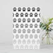 Verloopverf afdrukken in zwart-wit en grijs briefpapier (Staand voorkant)