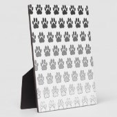 Verloopverf afdrukken in zwart-wit en grijs fotoplaat (Zijkant)