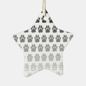 Verloopverf afdrukken in zwart-wit en grijs keramisch ornament (Rechts)