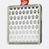 Verloopverf afdrukken in zwart-wit en grijs metalen ornament (Links)