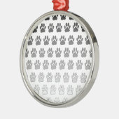 Verloopverf afdrukken in zwart-wit en grijs metalen ornament (Links)