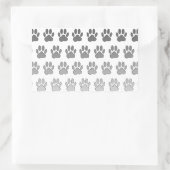 Verloopverf afdrukken in zwart-wit en grijs rechthoekige sticker (Tas)