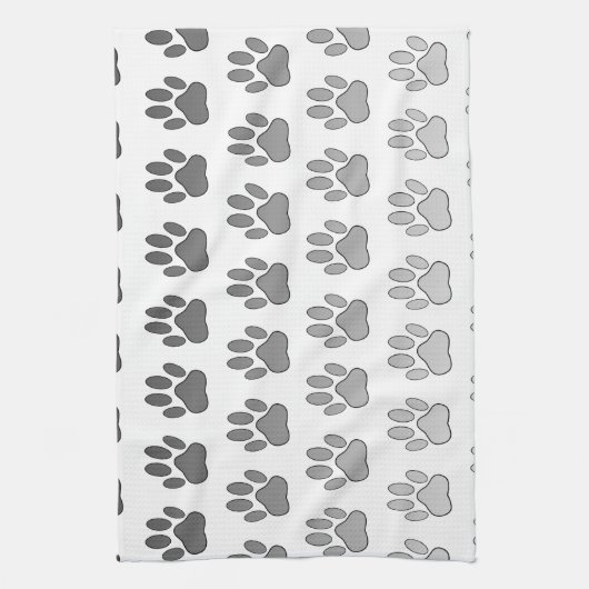 Verloopverf afdrukken in zwart-wit en grijs theedoek (Verticaal)