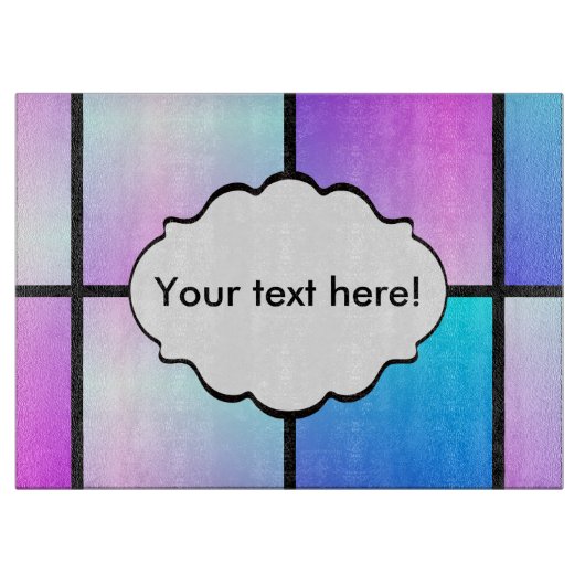 Verloopvierkantpatroon Snijplank (Voorkant)