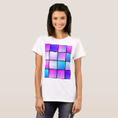 Verloopvierkantpatroon T-shirt (Voorkant volledig)