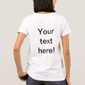 Verloopvierkantpatroon T-shirt (Achterkant)