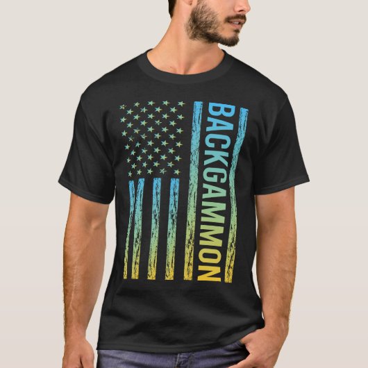 Verloopvlag 01 Backgammon T-shirt (Voorkant)