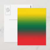 Verloopvlag van Litouwse kleuren Briefkaart (Voorkant / Achterkant)