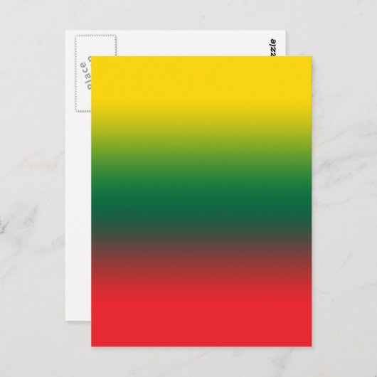 Verloopvlag van Litouwse kleuren Briefkaart (Voorkant / Achterkant)