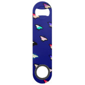 Verloopvlinder op blauunflesopening voor blauw sne speed flessenopener (Voorkant)