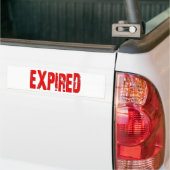 Verlopen Bumpersticker (Op Truck)
