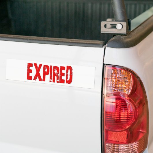 Verlopen Bumpersticker (Op Truck)