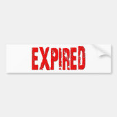 Verlopen Bumpersticker (Voorkant)