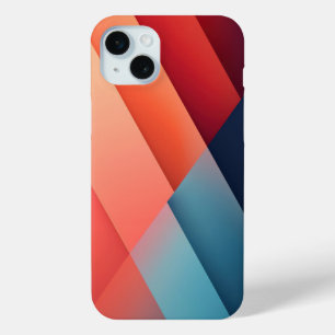 Verlopen in rood en blauw iPhone 15 mini hoesje
