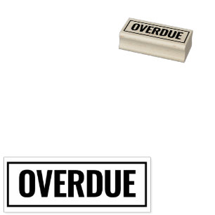 Verlopen onbetaalde factuur rubber stempel voor ka