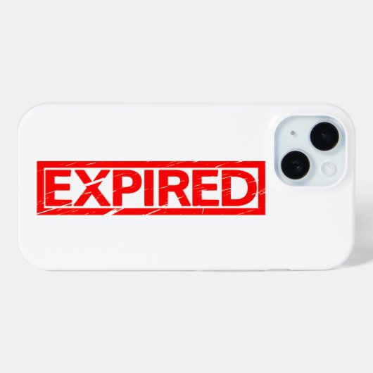 Verlopen stempel Case-Mate iPhone case (Achterkant (horizontaal))