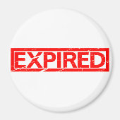 Verlopen stempel magneet (Voorkant)