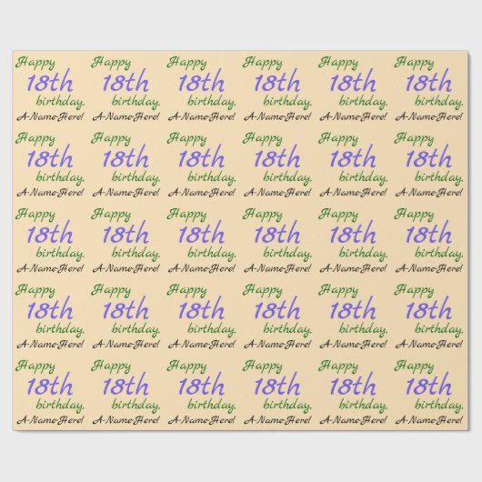 Verloren 18e verlooppapier cadeaupapier (Vlak)