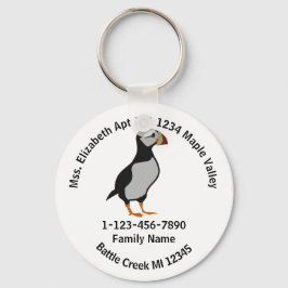 Verloren achtergebleven Puffin Standing Family Hom Sleutelhanger