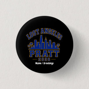 Verloren Angeles Pratt 2026 Silhouette Varsity Ret Ronde Button 3,2 Cm