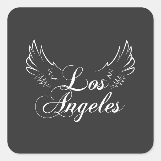 Verloren Angeles Word Art Sticker (Voorkant)