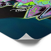 Verloren angst graffiti poster ayahuasca (Hoek)