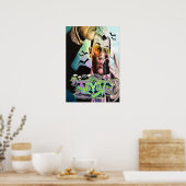 Verloren angst graffiti poster ayahuasca (Keuken)