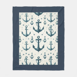 Verloren ankers fleece deken