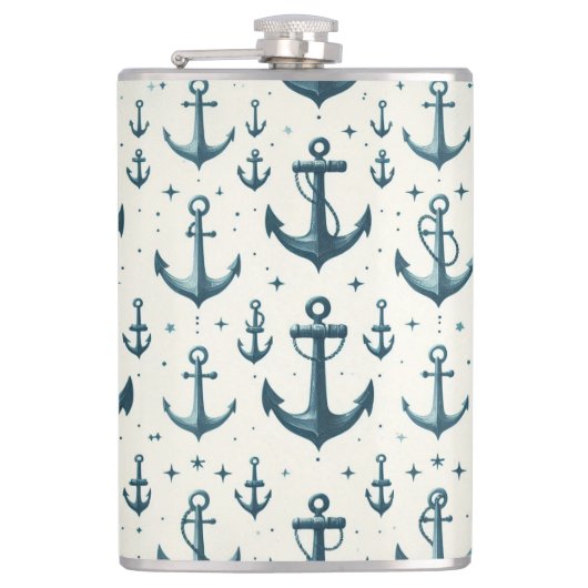 Verloren ankers heupfles (Voorkant)