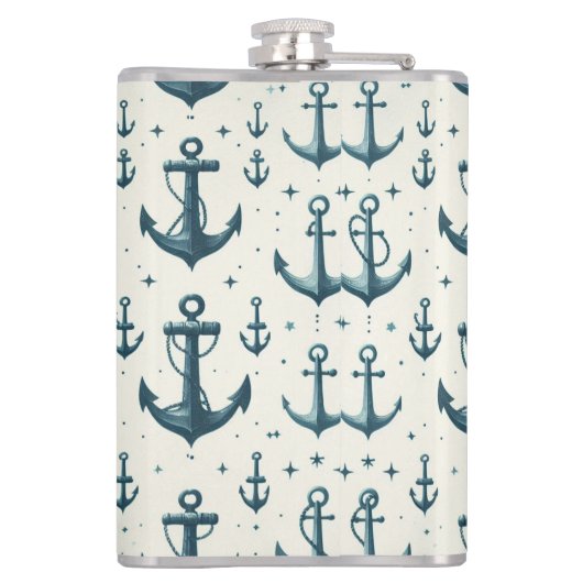 Verloren ankers heupfles (Achterkant)