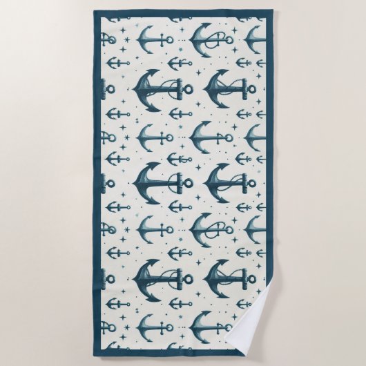 Verloren ankers strandlaken (Voorkant)