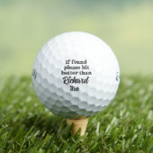 Verloren Bal Puns Golfballen - Aangepaste Naam Gra (Insitu Shirt)