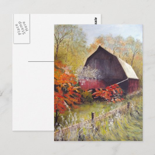 Verloren Barn-briefkaart Briefkaart (Voorkant / Achterkant)