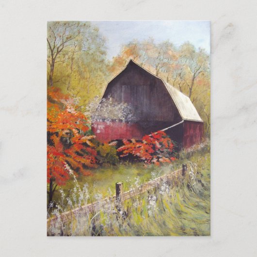 Verloren Barn-briefkaart Briefkaart (Voorkant)