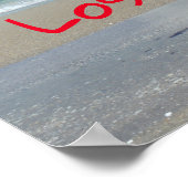 Verloren bij Zee Fun Beach Seascape Poster (Hoek)