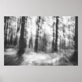 Verloren bossen - abstracte infraroodfoto poster