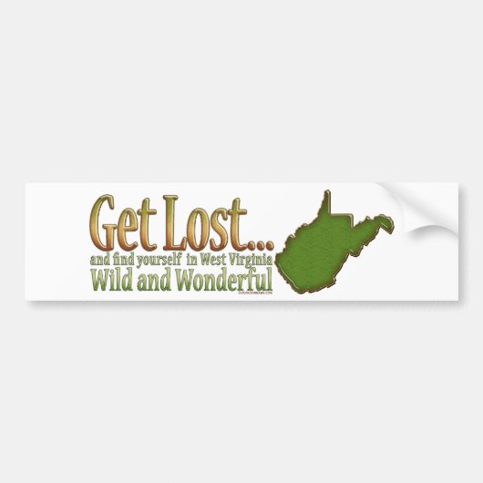 Verloren...Bumpersticker Bumpersticker (Voorkant)
