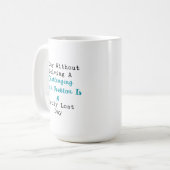 Verloren Dag Zonder Uitdagend Wiskundig Probleem O Koffiemok (Voorkant links)
