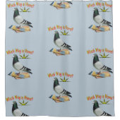 Verloren duif leuk douchegordijn (Voorkant)