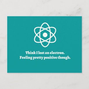 Verloren een elektron briefkaart