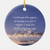 Verloren één versiering keramisch ornament (Achterkant)