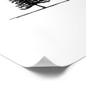 Verloren: eenzame boom poster (Hoek)