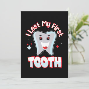 Verloren Eerste Tooth Cute Gefeliciteerd Kaart