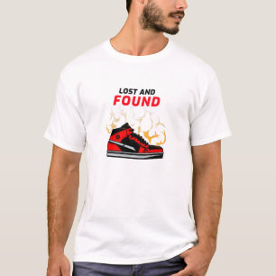 Verloren en gevonden basketbalschoen t-shirt