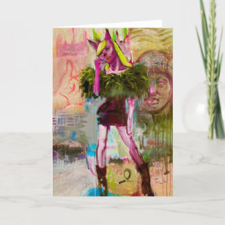 Verloren engel feestdagen kaart