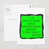 verloren geest briefkaart (Voorkant / Achterkant)